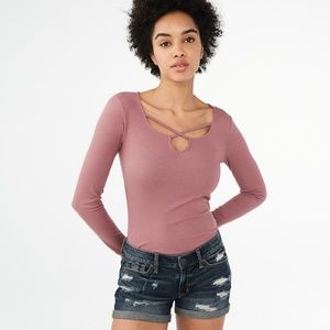 Aeropostale Dark Wash Ripped Denim 00 Shorts